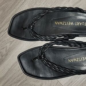 EUC Stuart Weitzman braided thong sandals, made in Spain